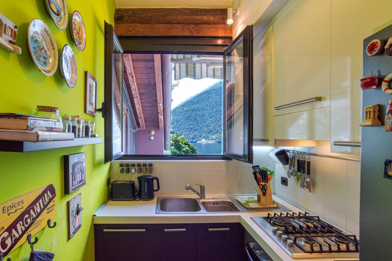 Apartamento Apt With Terrace And Shared Pool! Lake View! Nesso Exterior foto